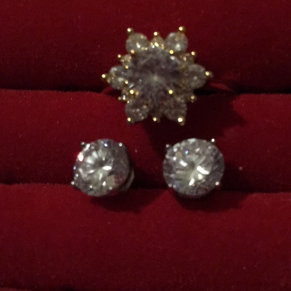 Crystal star in sterling silver with gold overlay - Picture 3 of 4